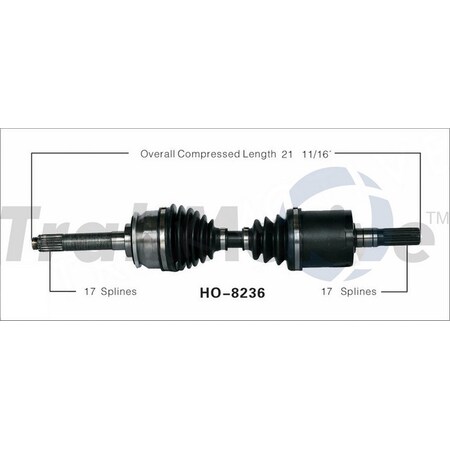 Surtrack Axle Cv Axle Shaft, Ho-8236 HO-8236